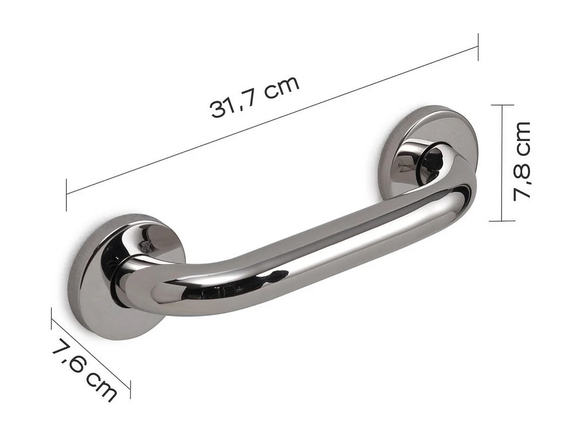 Poignée De Support En Acier Poli De 24 Cm | Loto