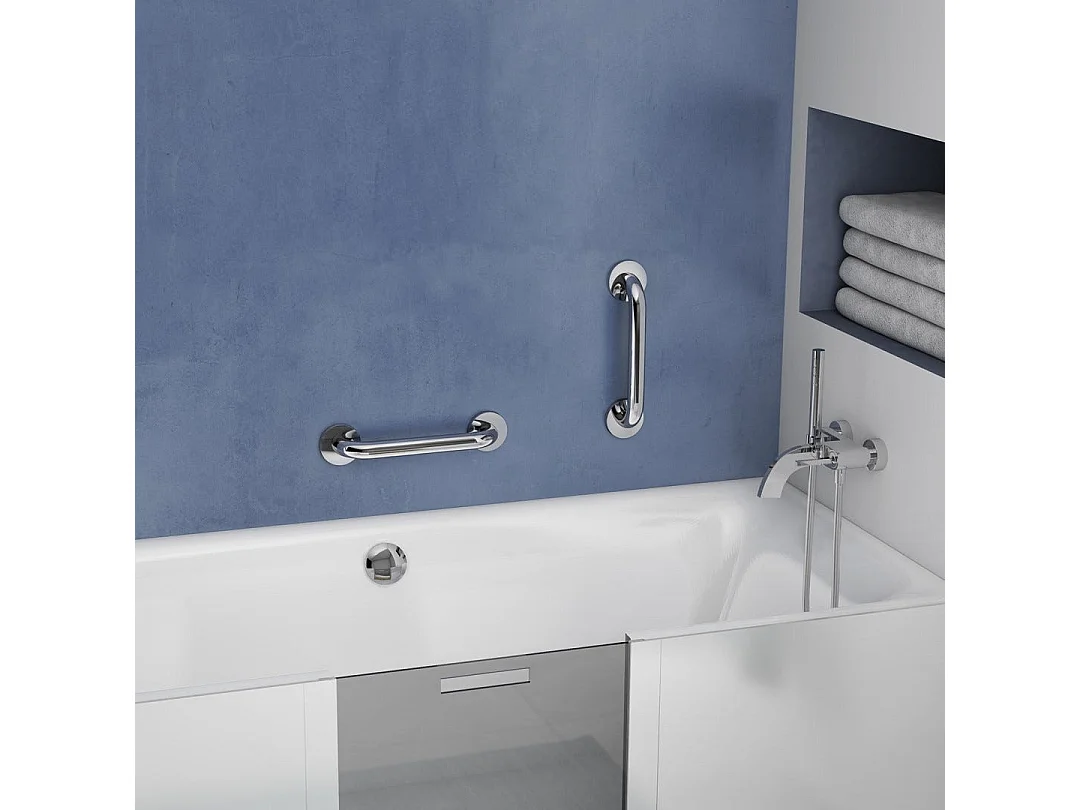 Poignée De Support En Acier Poli De 24 Cm | Loto