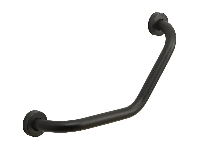 Poignée D'angle Pour Handicapés En Acier Noir Mat