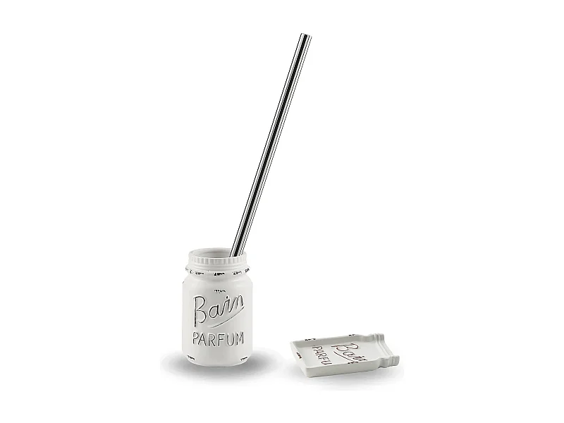 Set D'accessoires Pour Bidet Et Wc En Céramique Blanche | Cindy