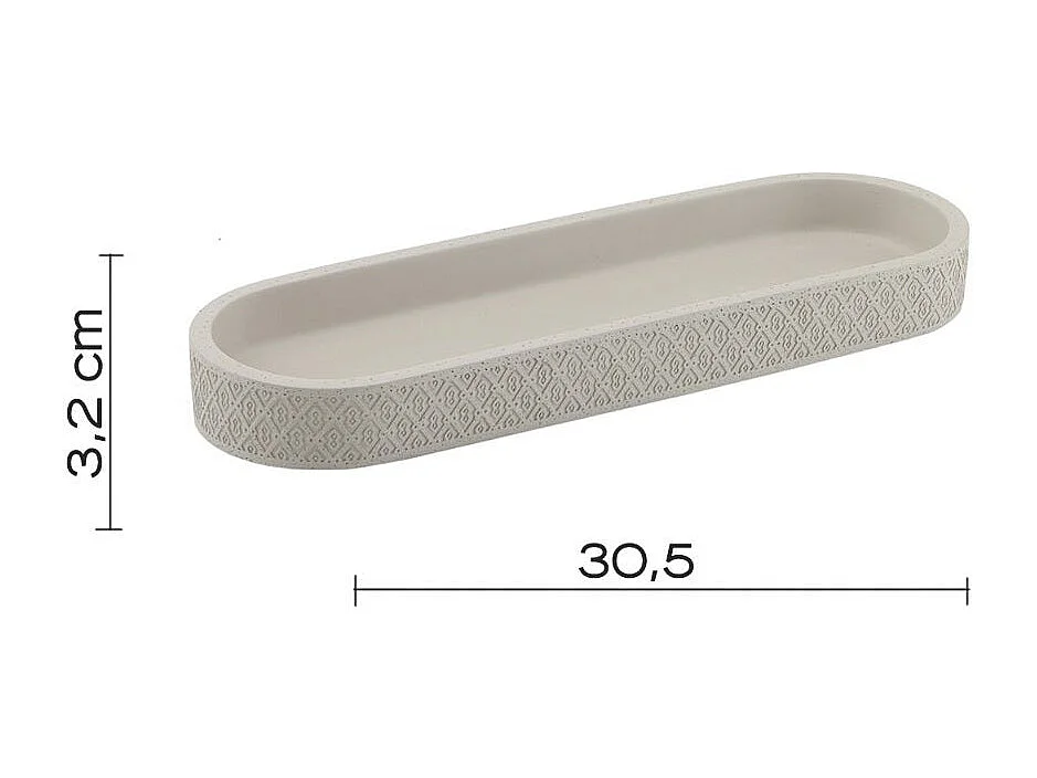 Bac De Rangement En Béton Gris | Anemone