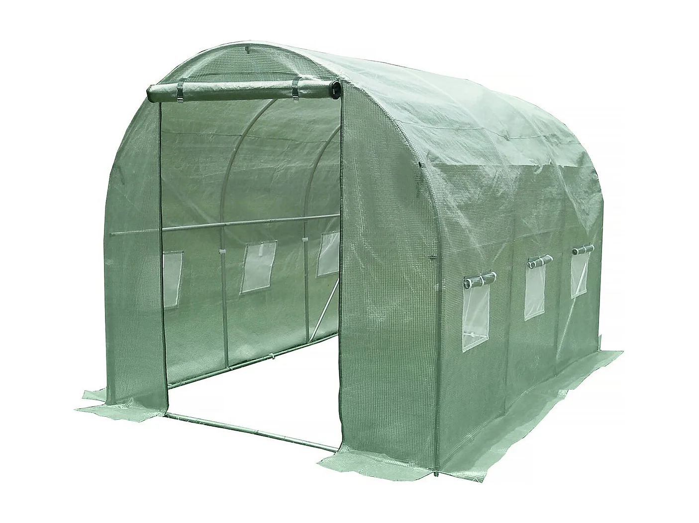 Túnel de invernadero para jardín <<Lys>> - 6 m² - 140 g - Verde