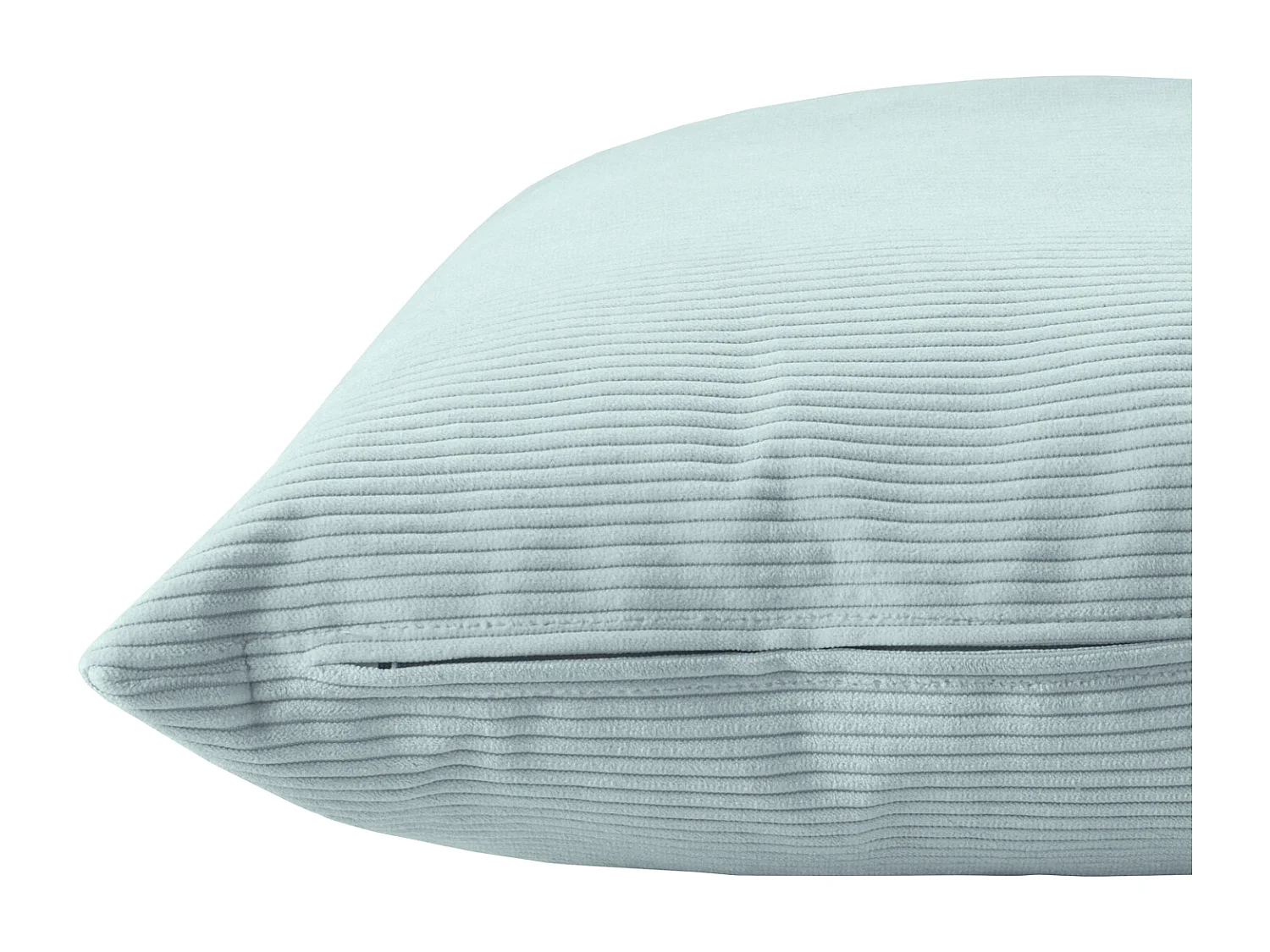 Coussin rectangulaire 30x50cm velours côtelé turquoise Dune