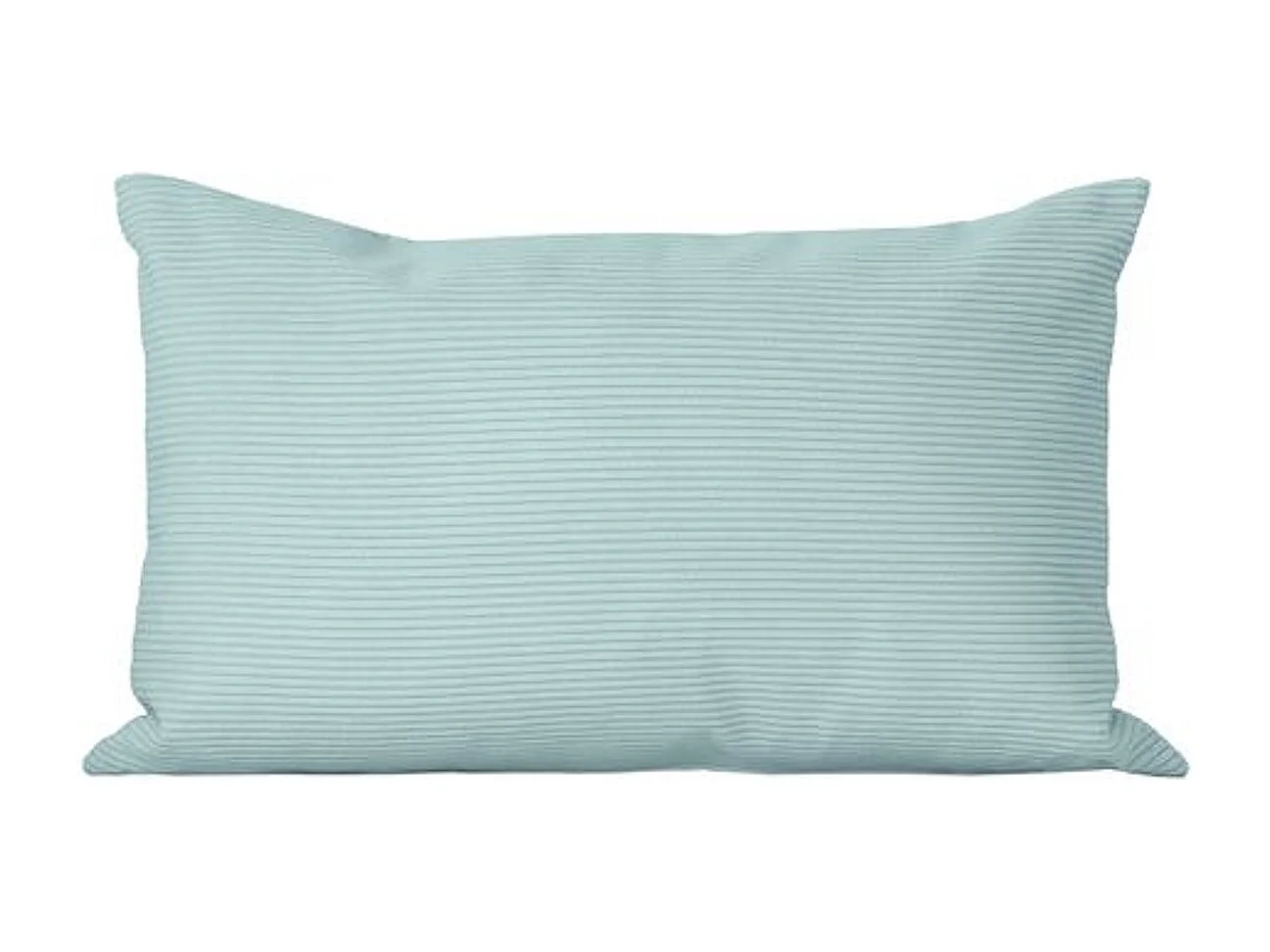 Coussin rectangulaire 30x50cm velours côtelé turquoise Dune