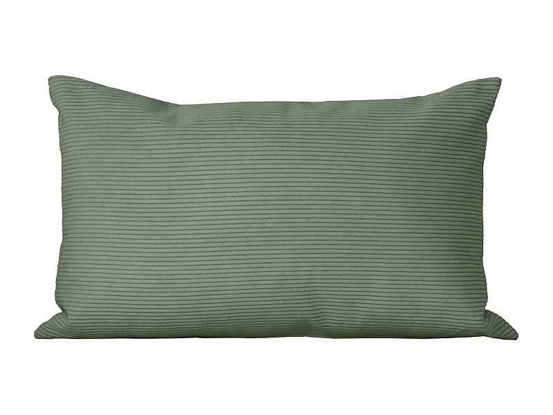 Cojín rectangular 30x50cm pana verde Dune - SACASA