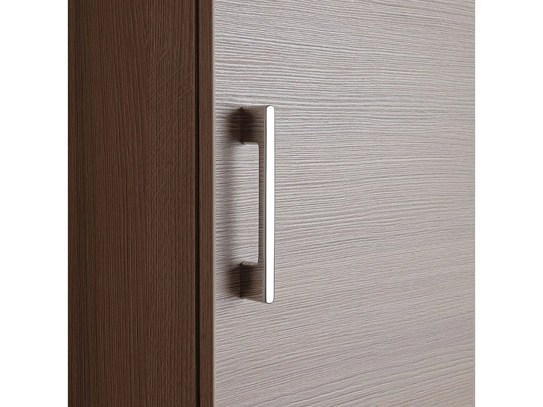 Meuble Haut De Salle De Bain 1 Porte Réversible Chêne Naturel | Rimini