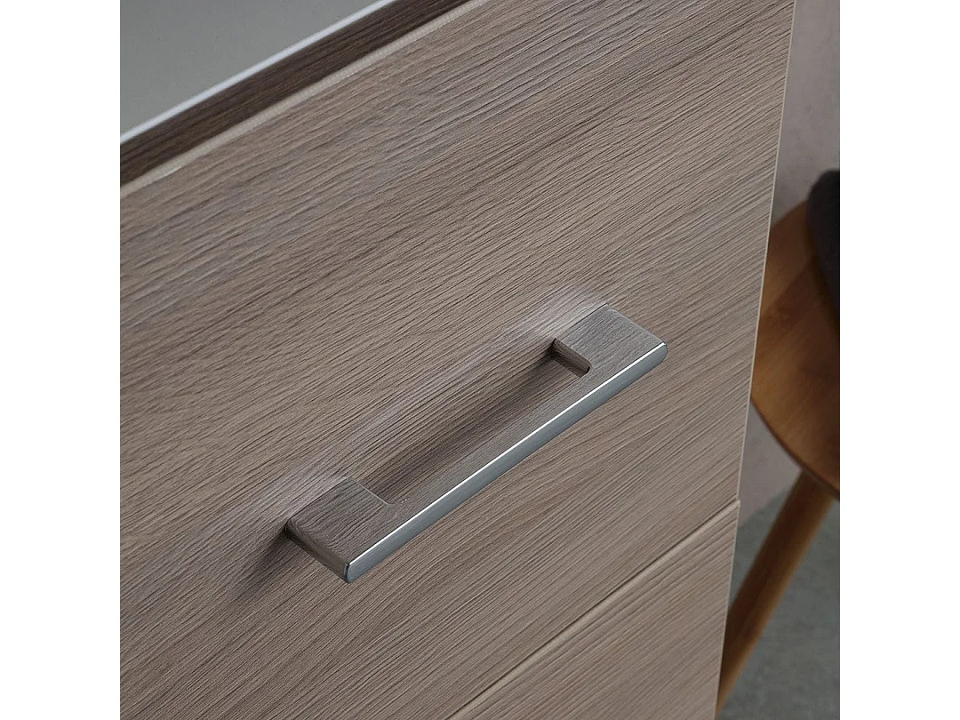 Colonne De Salle De Bain H 190Cm Chêne Naturel Effet Bois | Rimini