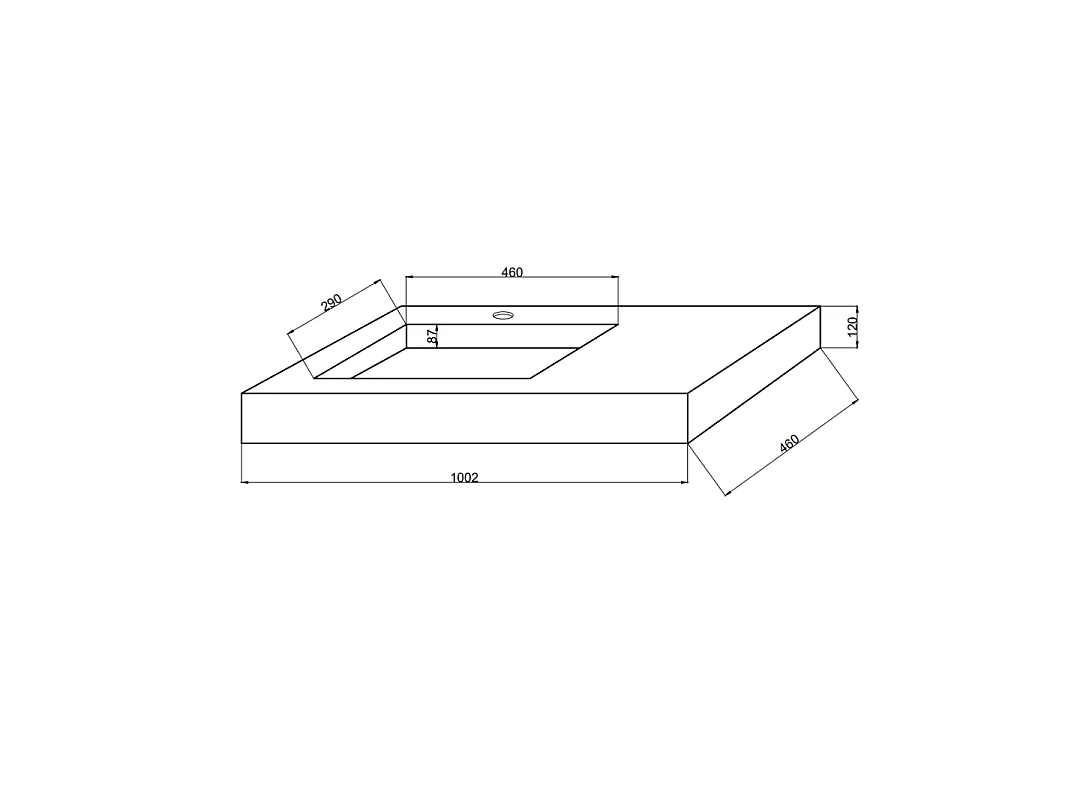 Composition Suspendue Pour Salle De Bain Avec Lavabo Hpl 100Cm Et Tiroir 80Cm | Diamante