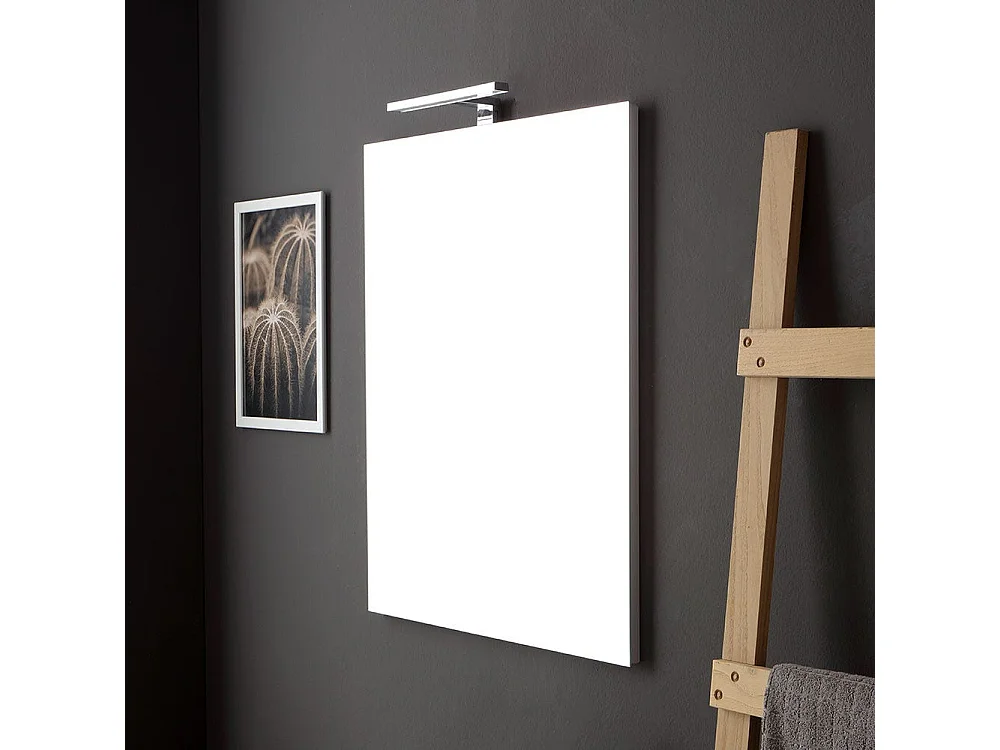 Armoire De Toilette Suspendue Courbe 82 Cm Gris Anthracite Brillant | Riva