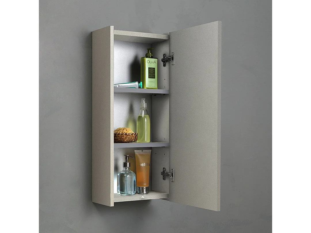 Mobilier De Salle De Bains Suspendu 150Cm Avec Tiroirs Et Meuble Suspendu Gris Perle | Valentina