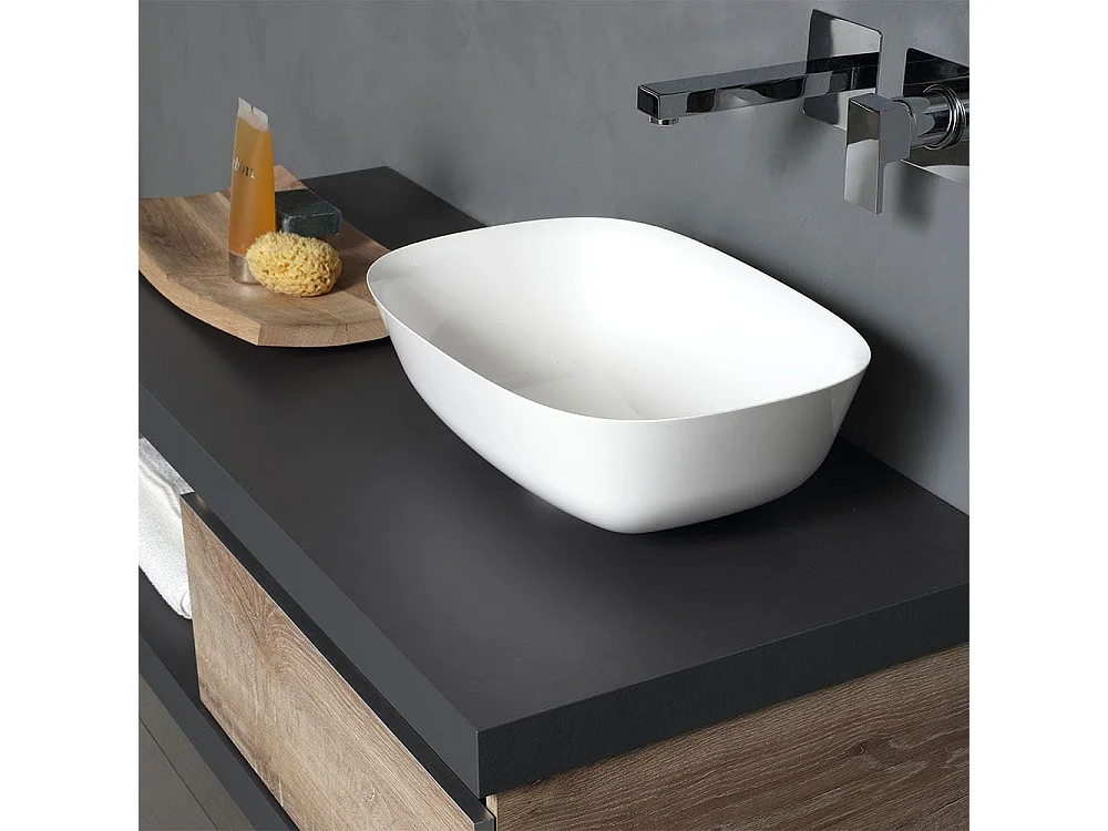 Meuble De Salle De Bains Suspendu 120 Cm Modèle Modulable Avec Lavabo D'ameublement | Valentina