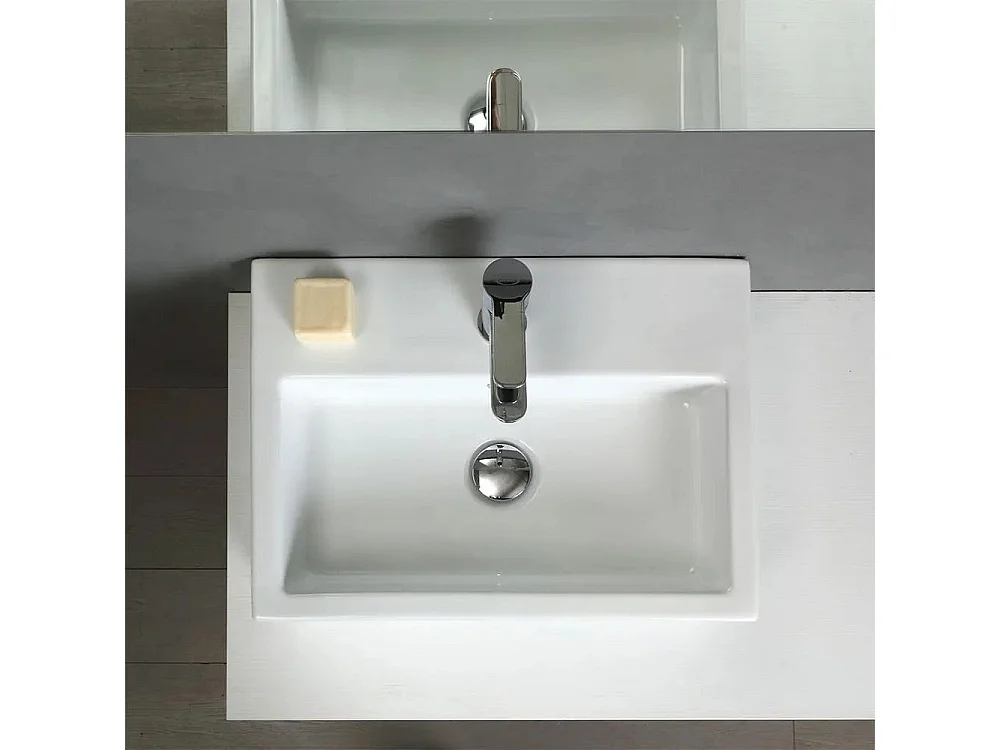 Mobilier De Salle De Bains 120Cm Avec 4 Portes Chêne Naturel Double Vasque | Valentina