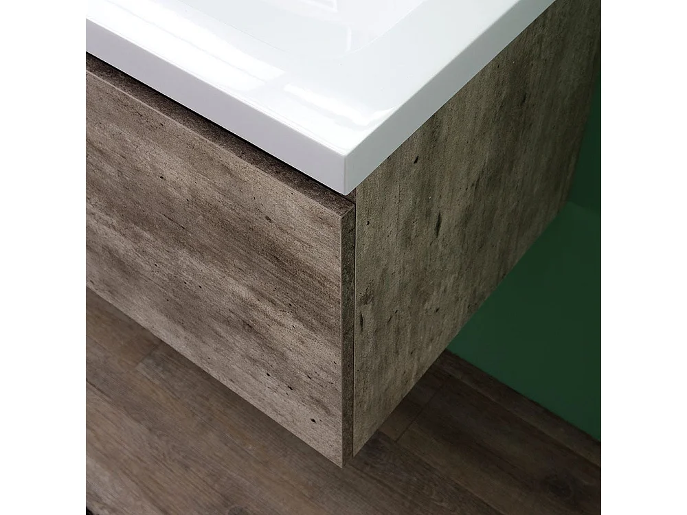Meuble Avec Tiroirs Pour Salle De Bain 120Cm Et Miroir Avec Led Tactile | Madrid