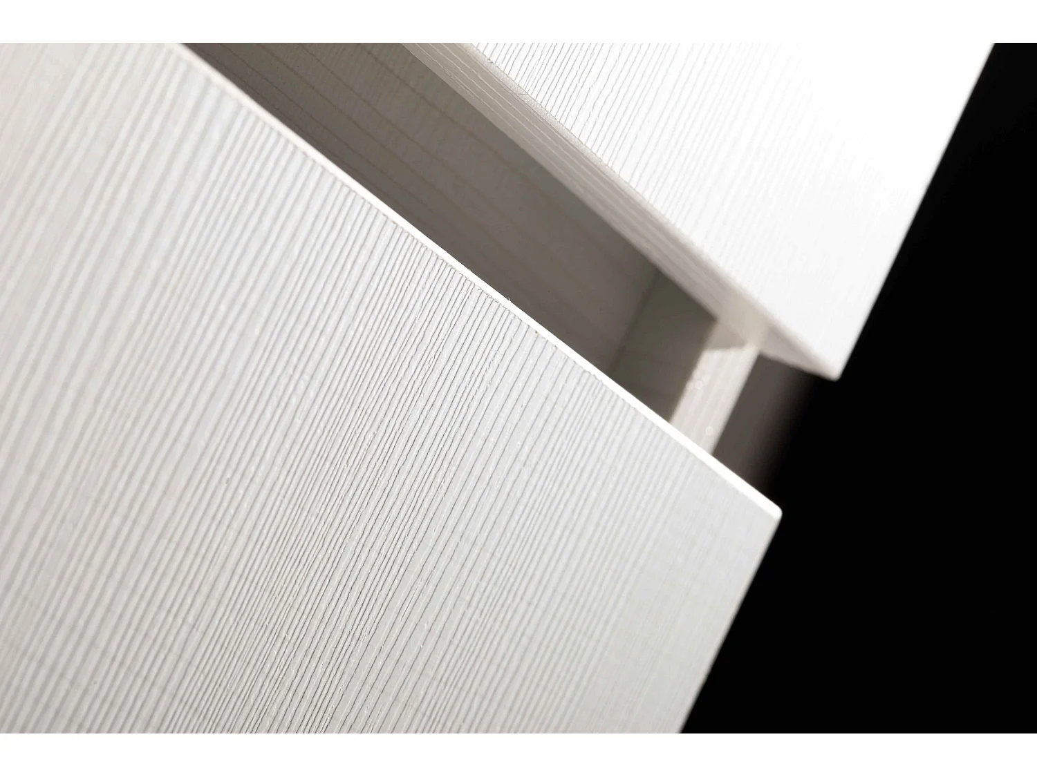 Meuble De Salle De Bains Avec Tiroirs 120 Cm En Bois Blanchi | Manhattan