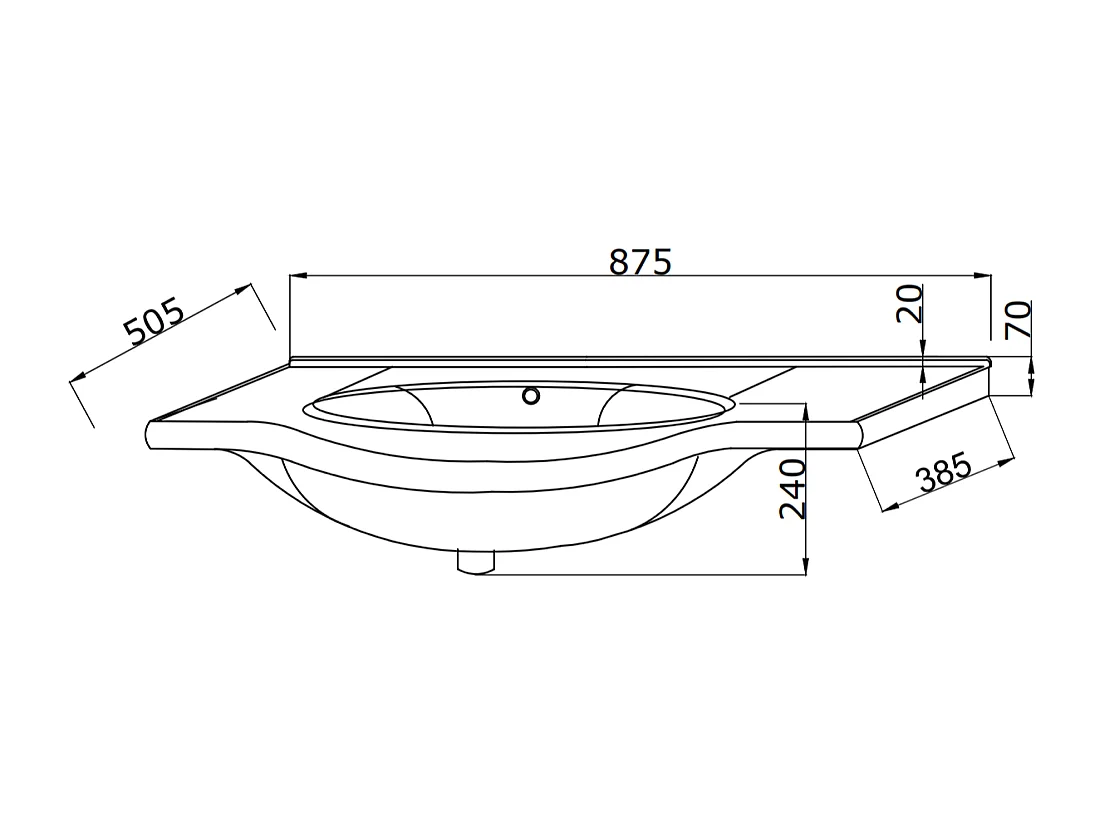 Meuble-Lavabo Salle De Bains 86 Cm, Miroir-Armoire Couleur Blanc