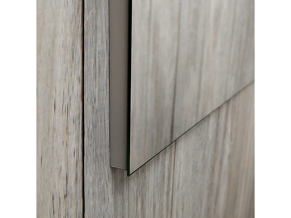 Meuble De Salle De Bain Suspendu 90Cm Noyer Foncé, Lavabo D'appui, Miroir | Siena