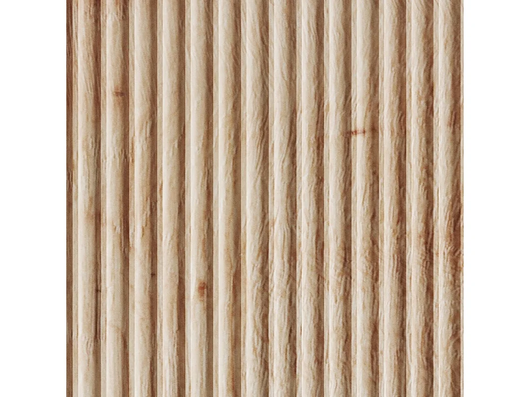 Meuble De Salle De Bain 120Cm En Chêne Cannelé Sans Miroir | Cortina