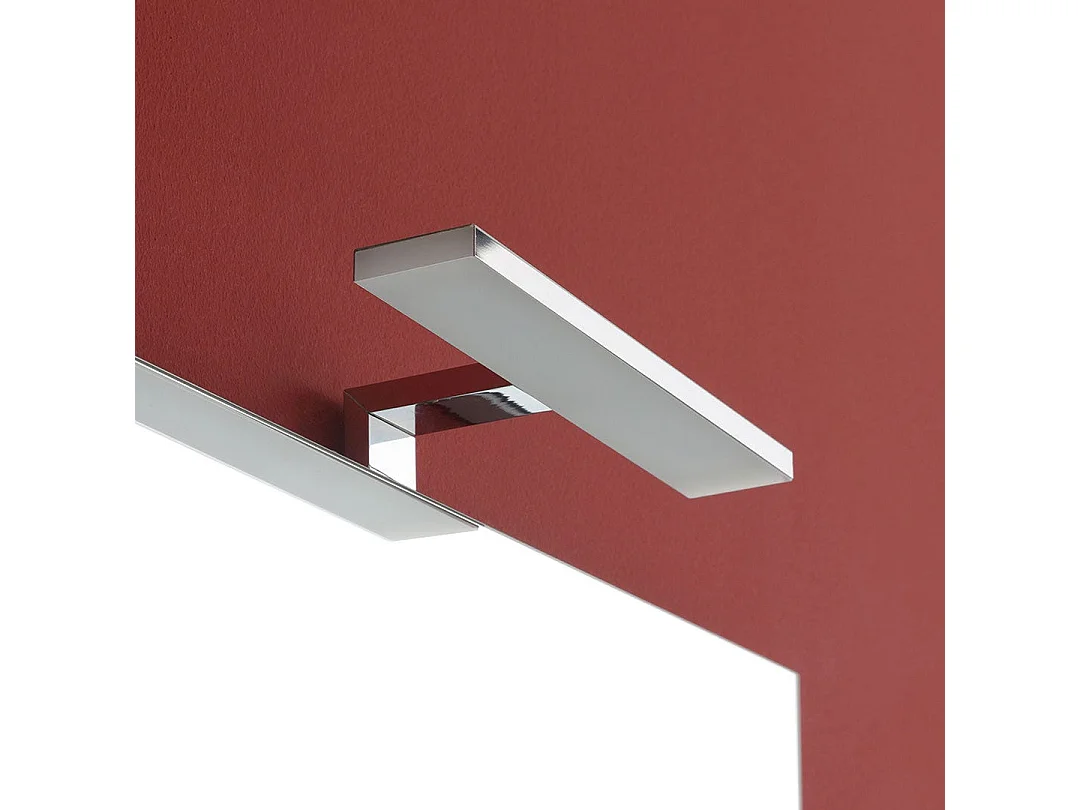 Meuble De Salle De Bains Suspendu 60Cm 2 Portes Blanc, Lavabo Et Miroir 60X80 | Bilbao