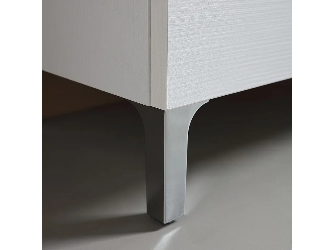 Meuble De Salle De Bains Au Sol 65 Cm Effet Bois Blanc Export | Rimini