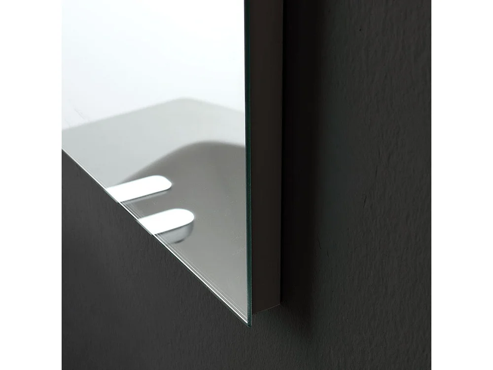 Armoire De Toilette Suspendue Courbe Cm 82 Avec Lavabo Et Miroir | Riva