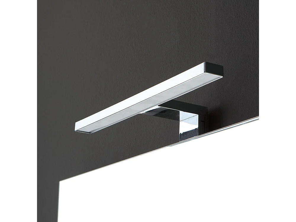 Armoire De Toilette Suspendue Courbe Cm 82 Avec Lavabo Et Miroir | Riva