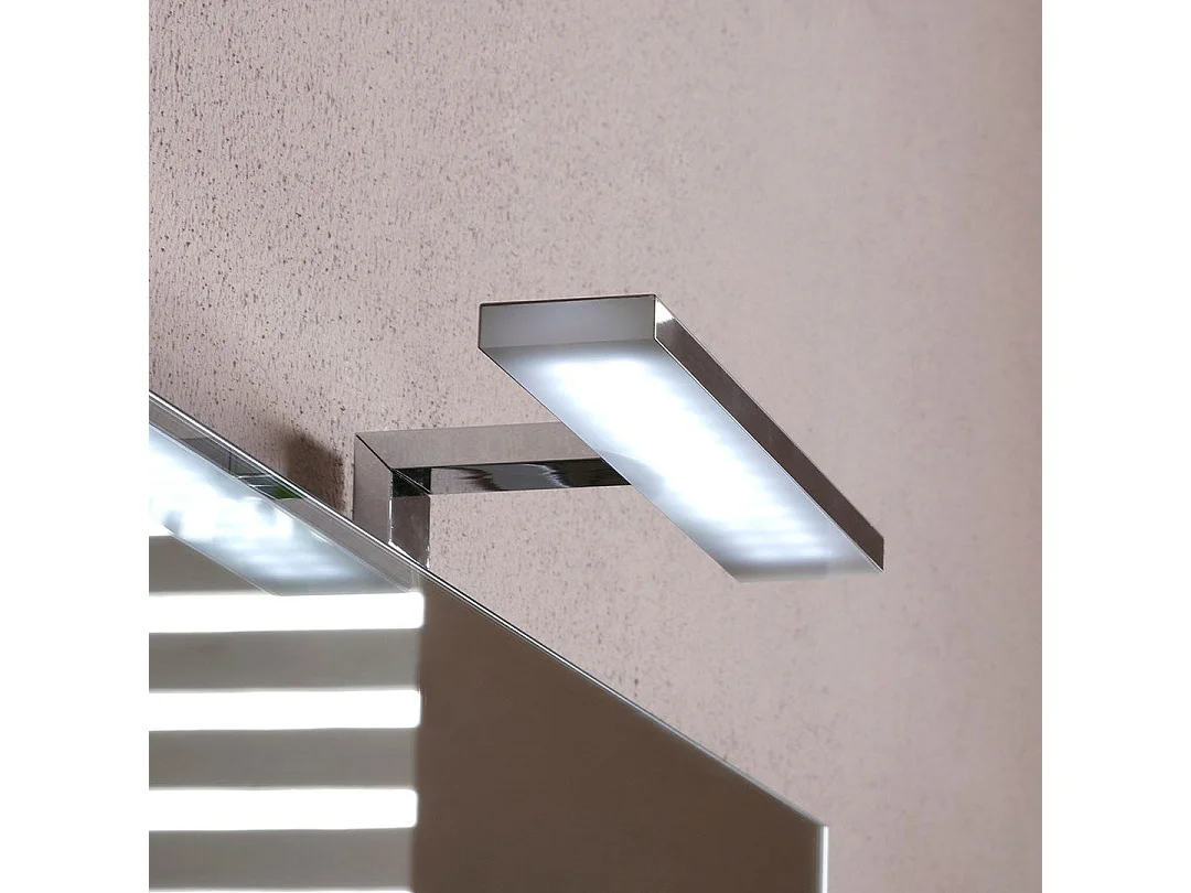 Meuble Salle De Bains Suspendu 60 Cm Gain De Place Blanc Effet Bois | Berlin