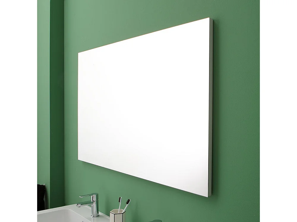 Meuble Suspendu Avec Miroir Pour La Salle De Bain Cm120 Finition En Ciment | Madrid