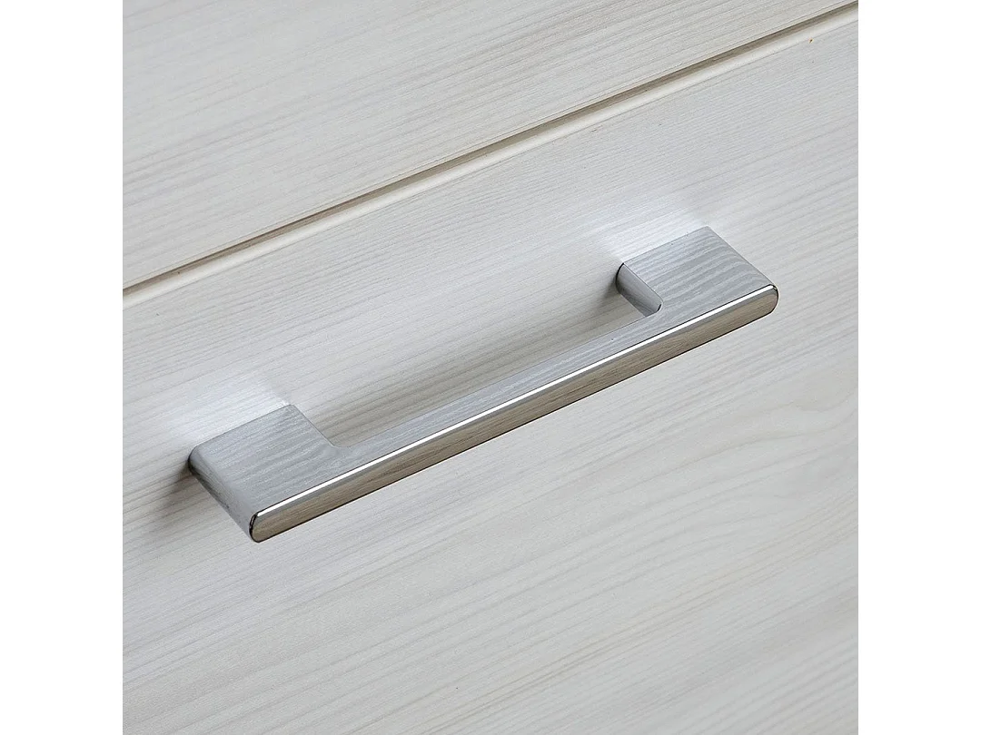 Meuble De Salle De Bains Sur Pied 75Cm Chêne Blanc Effet Bois  | Rimini