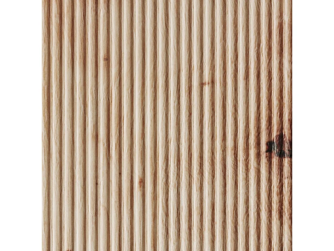 Meuble Suspendu Avec Lavabo 60Cm Chêne Doré Cannelé | Cortina