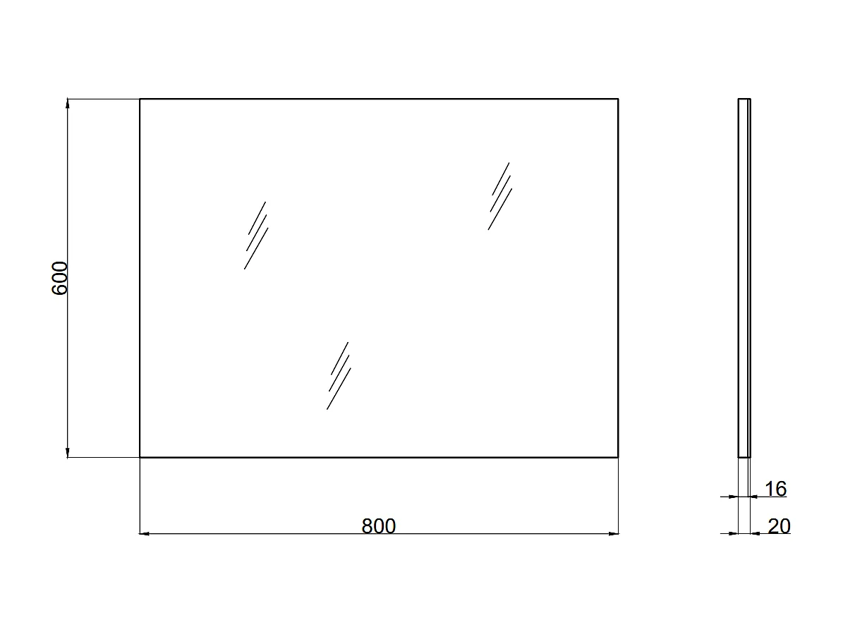 Modèle De Berlin Pour La Salle De Bain 80 Cm Avec Tiroir