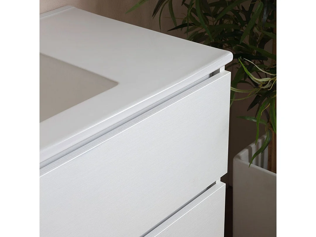 Armoire De Toilette Avec Lavabo Intégré 120 Cm Avec Miroir | Berlin