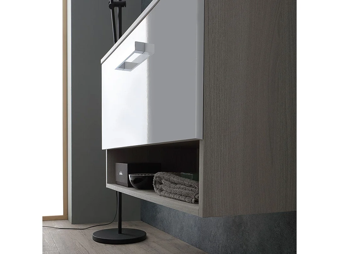 Meuble De Salle De Bain Suspendu 80Cm Avec Vasque À Poser | Lotto