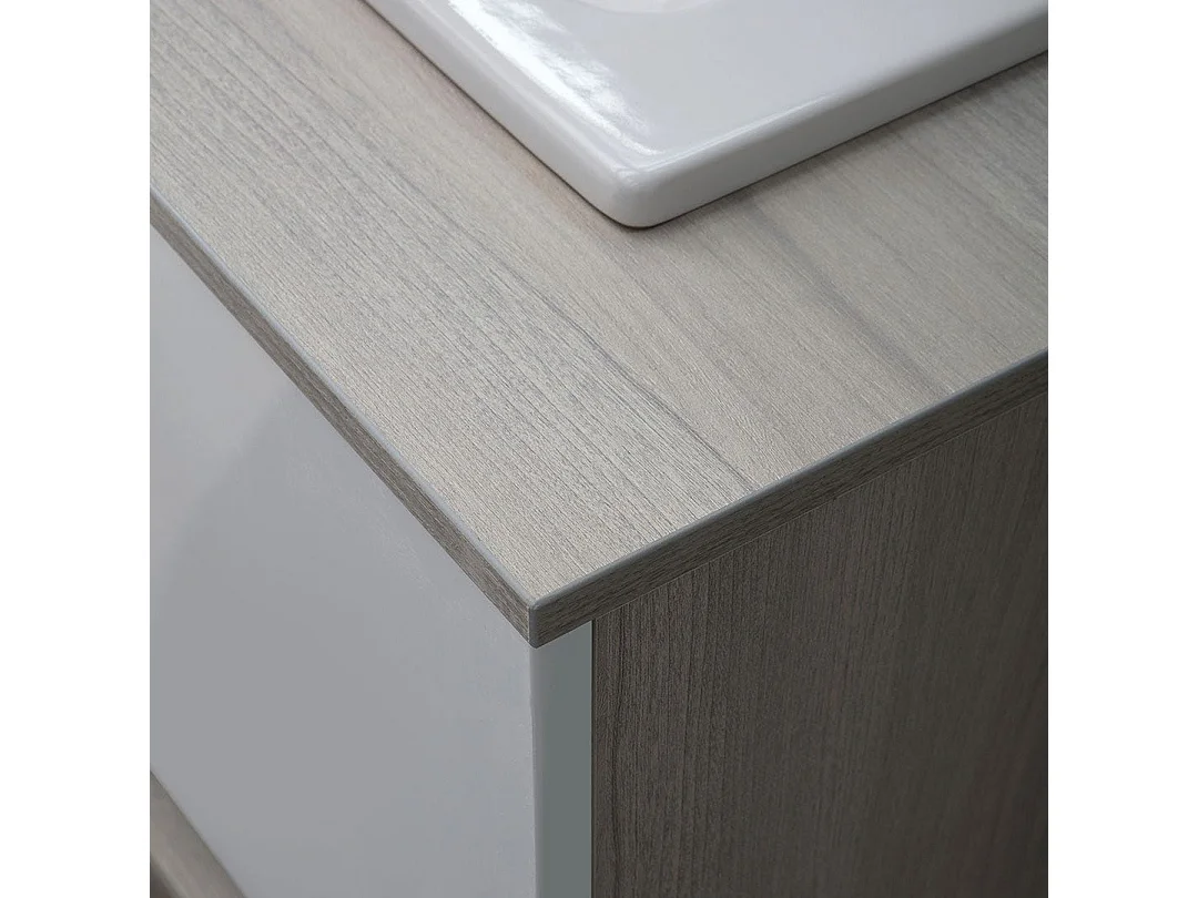 Meuble De Salle De Bain Suspendu 80Cm Avec Vasque À Poser | Lotto