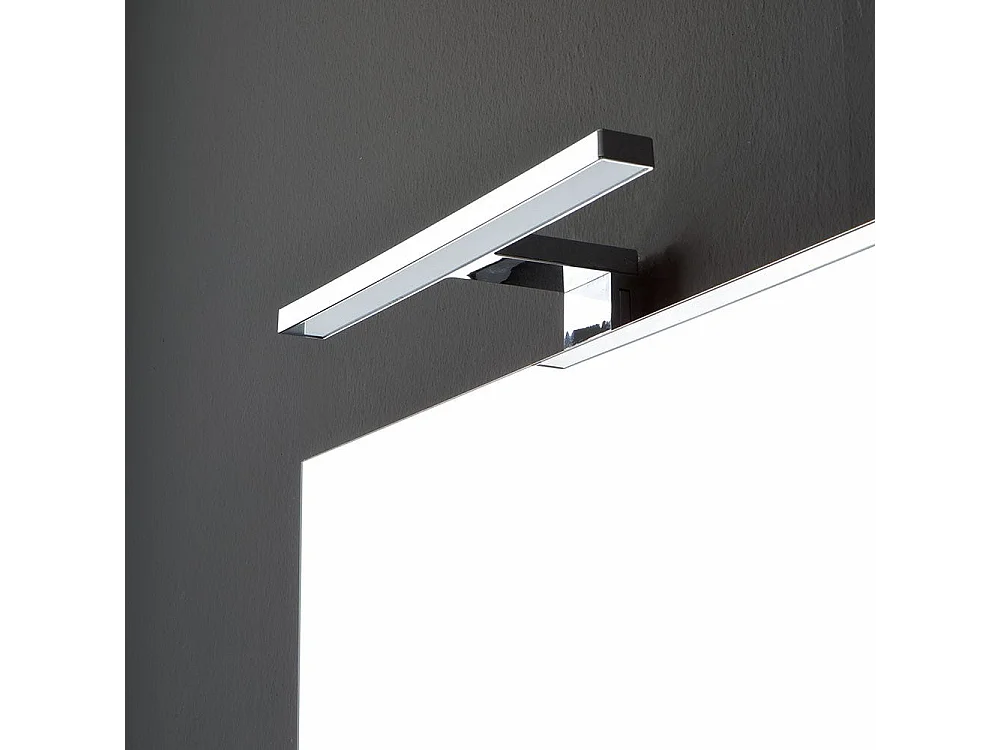 Armoire De Toilette Suspendue Arrondie 62 Cm Blanc Rectangulaire Miroir | Riva