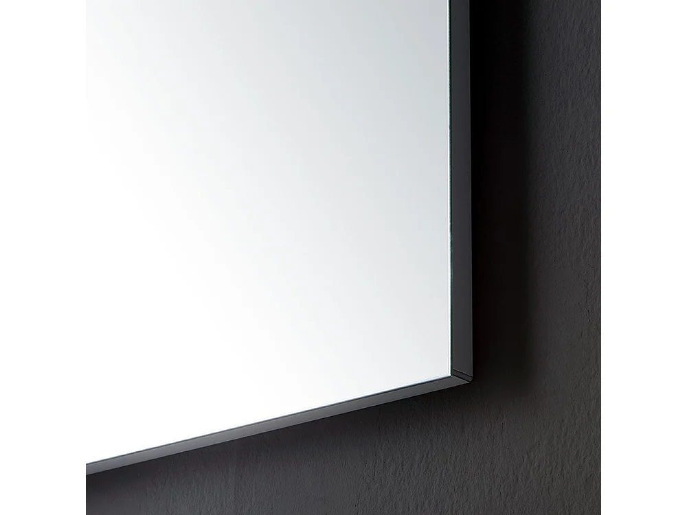 Armoire De Toilette Suspendue Arrondie 62 Cm Blanc Rectangulaire Miroir | Riva