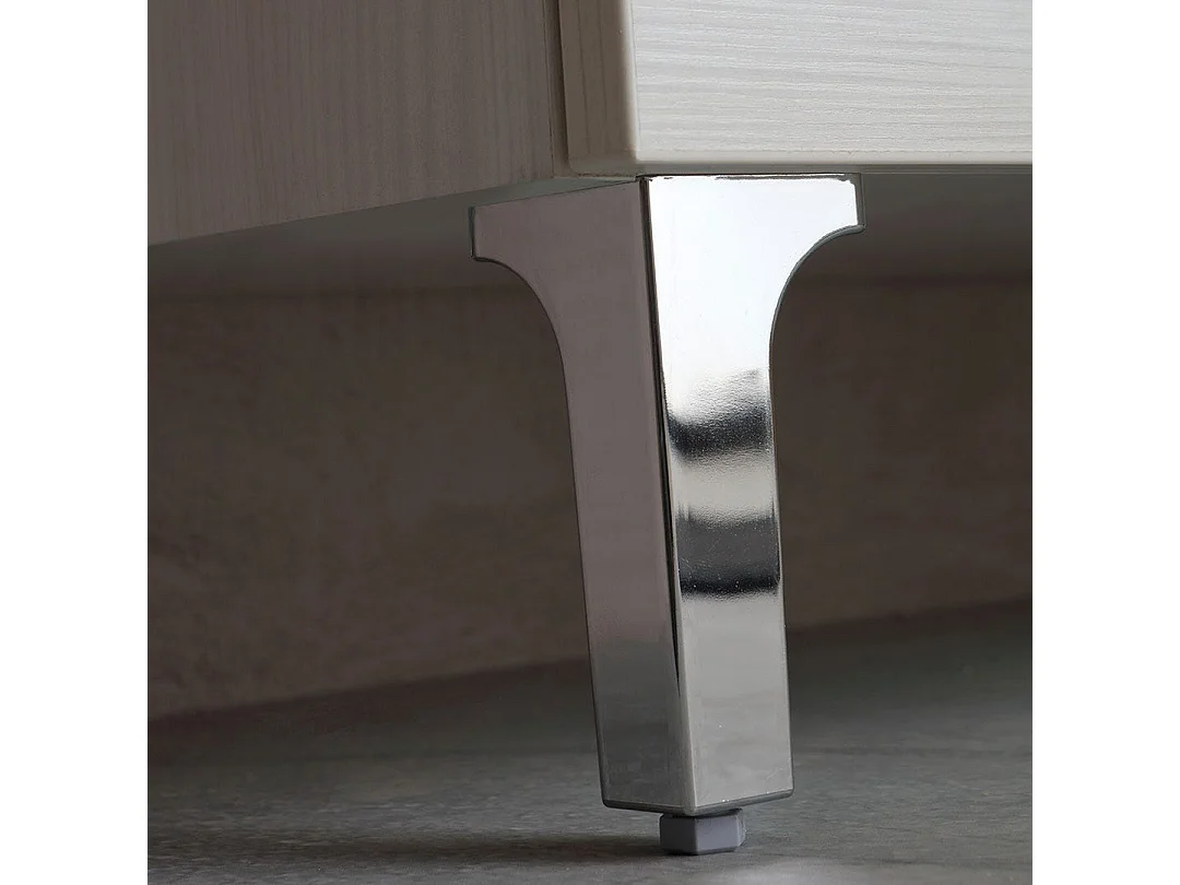 Armoire De Salle De Bains De 65 Cm En Chêne Blanc, À Poser Au Sol | Rimini