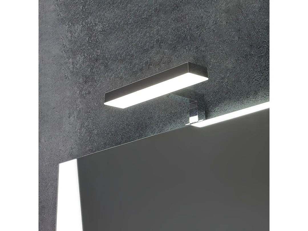 Armoire Murale 80Cm Chêne Gris Avec Lavabo Au Dessus | Lotto