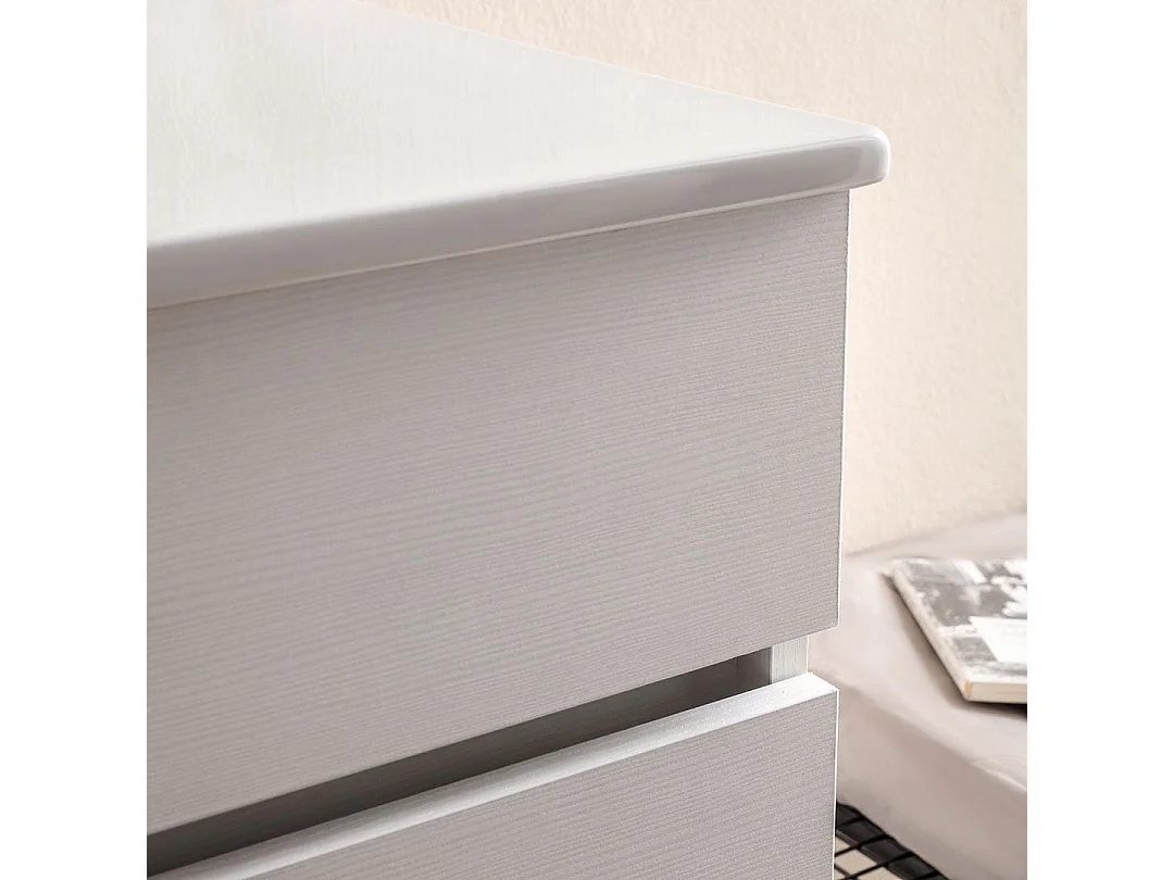 Armoire De Salle De Bains Suspendue 90Cm Lavabo Blanc Et Miroir | Sole