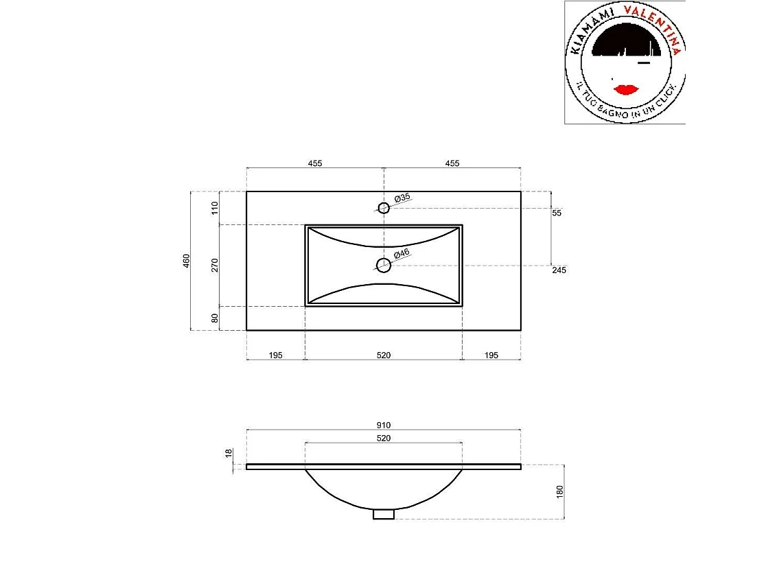 Armoire De Salle De Bains Suspendue 90Cm Lavabo Blanc Et Miroir | Sole
