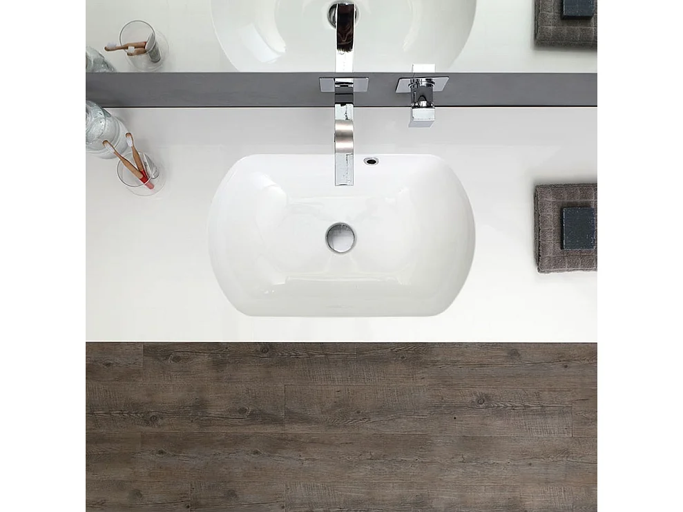 Meuble Suspendu Modulable 120 Cm Avec Porte Et Compartiment À Jour