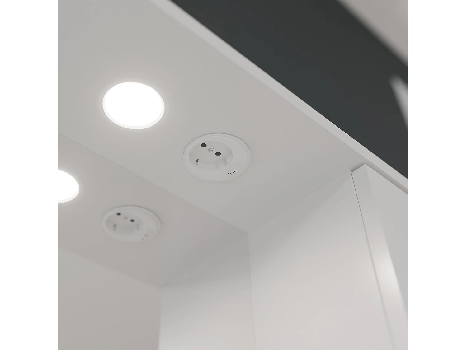 Meuble Salle De Bain 105 Cm Classique Avec Lavabo Et Miroir | Easy