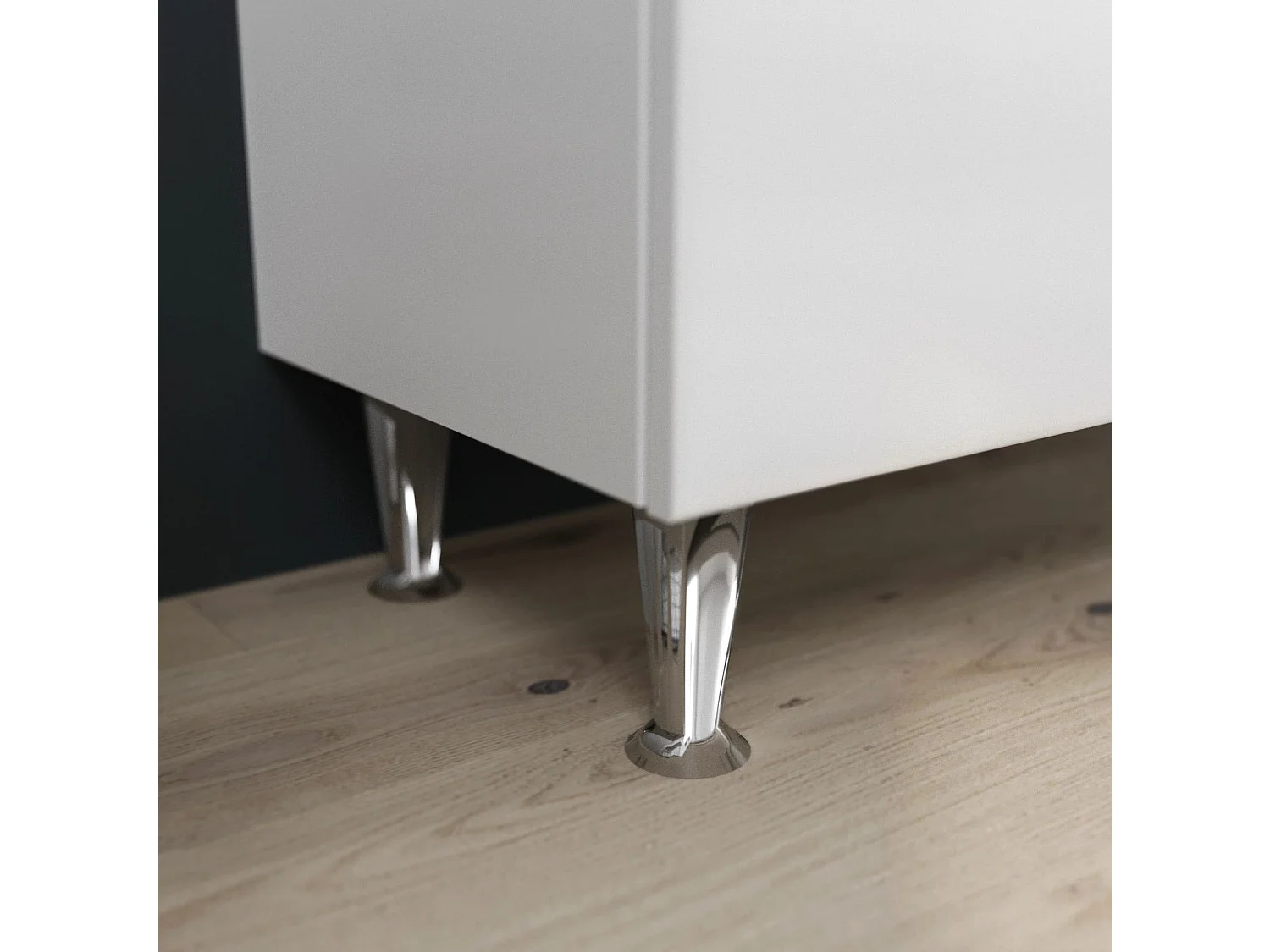 Armoire De Toilette 75 Cm 2 Portes Et Meuble Haut En Blanc Brillant | Easy