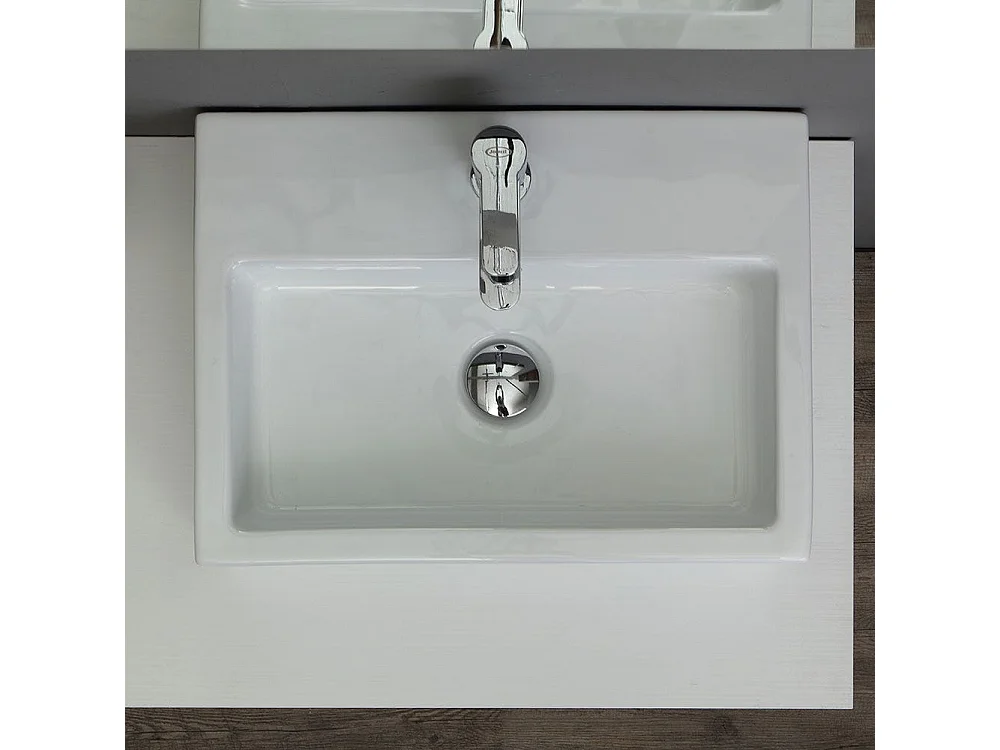 Meuble Modulable De Salle De Bains Lavabo Carré 120 Cm | Valentina