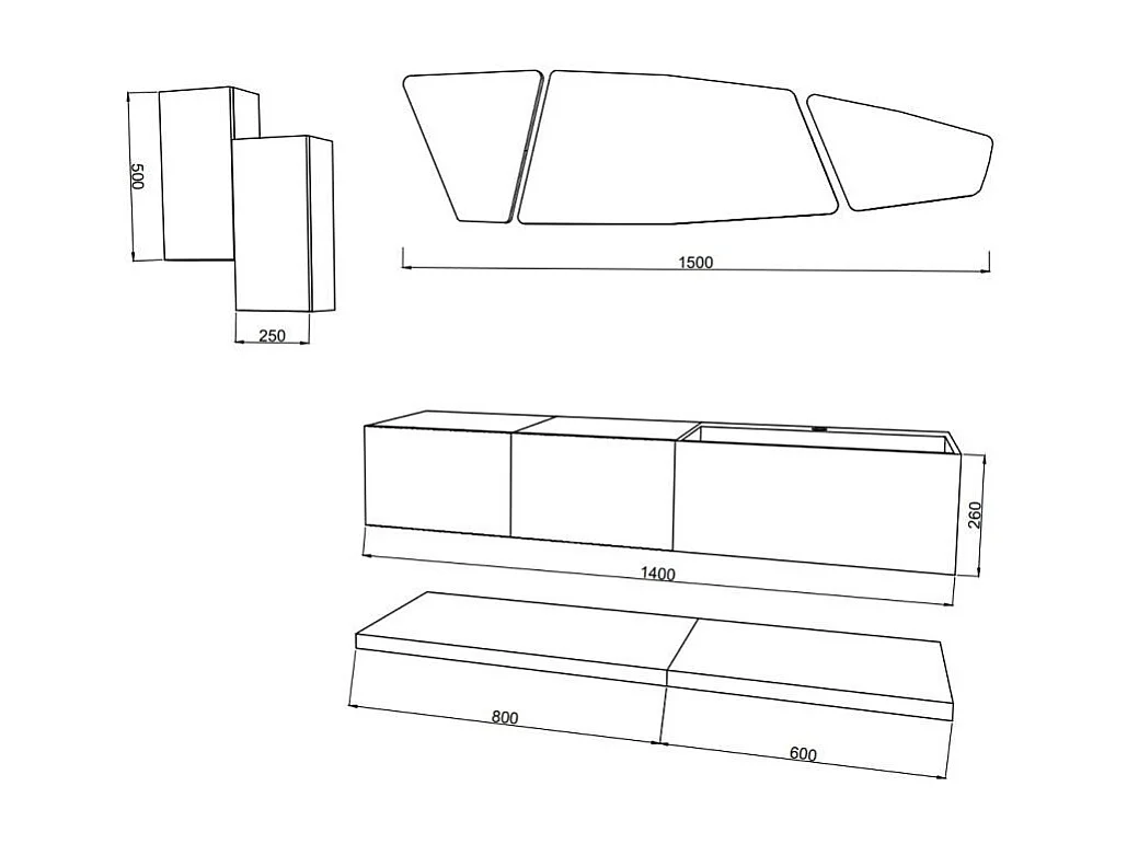 Meuble De Salle De Bains Suspendu 140Cm De Design Blanc Et Bois Miel | Rodi