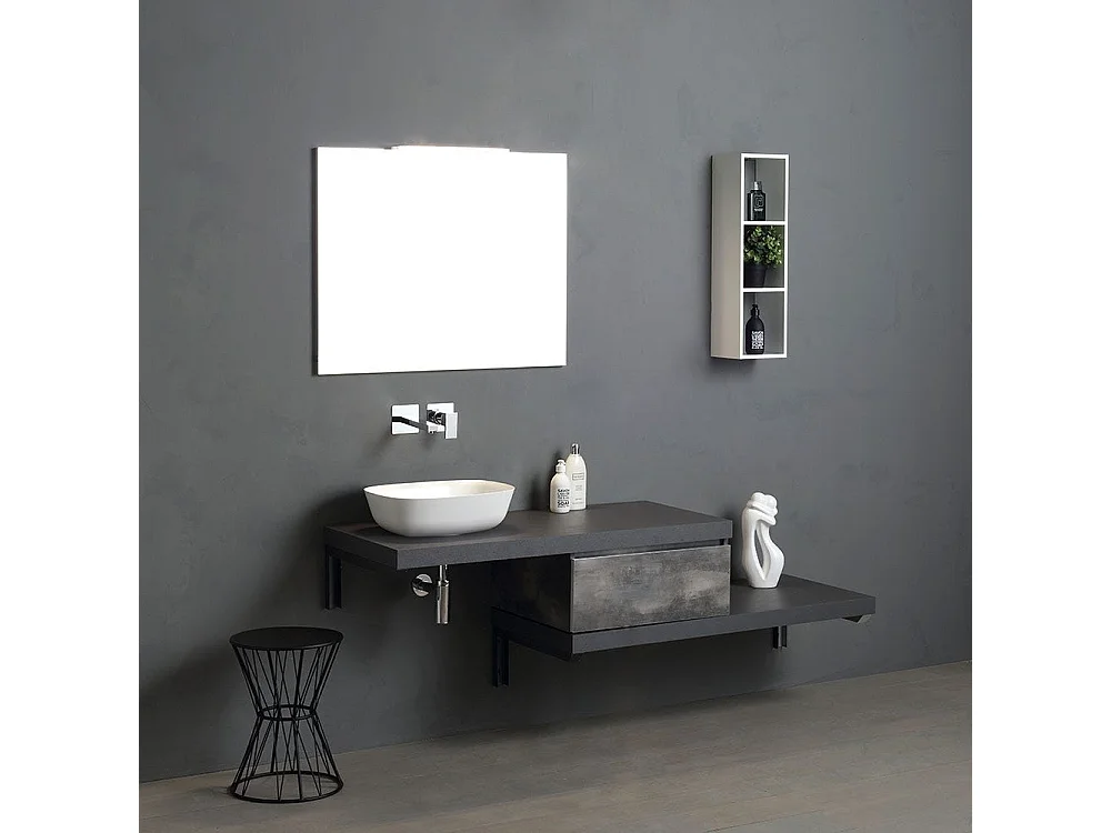 Meuble De Salle De Bains Suspendu 180 Cm Serie Modulable | Valentina