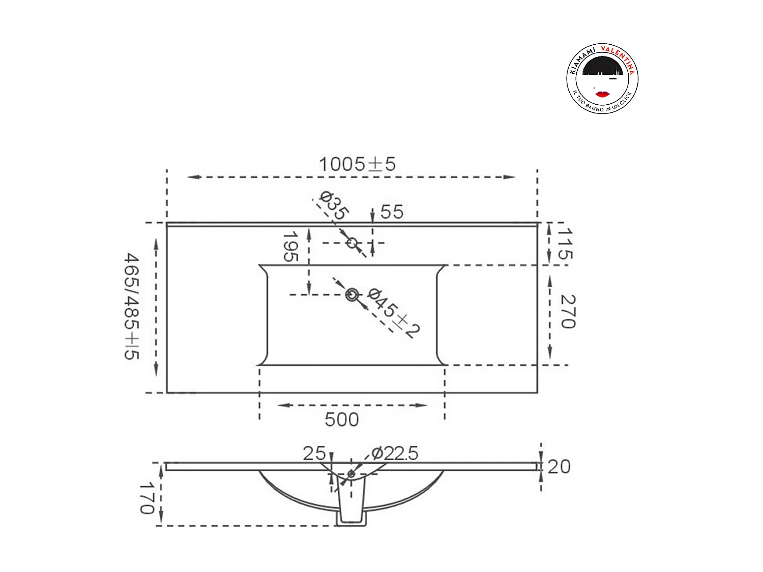 Meuble De Salle De Bain Suspendu 100 Cm Avec Tiroir Blanc Effect Bois | Sole