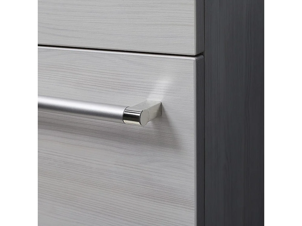 Meuble Salle De Bains Gain De Place 42 X 106,50 Cm En Chene Blanchi