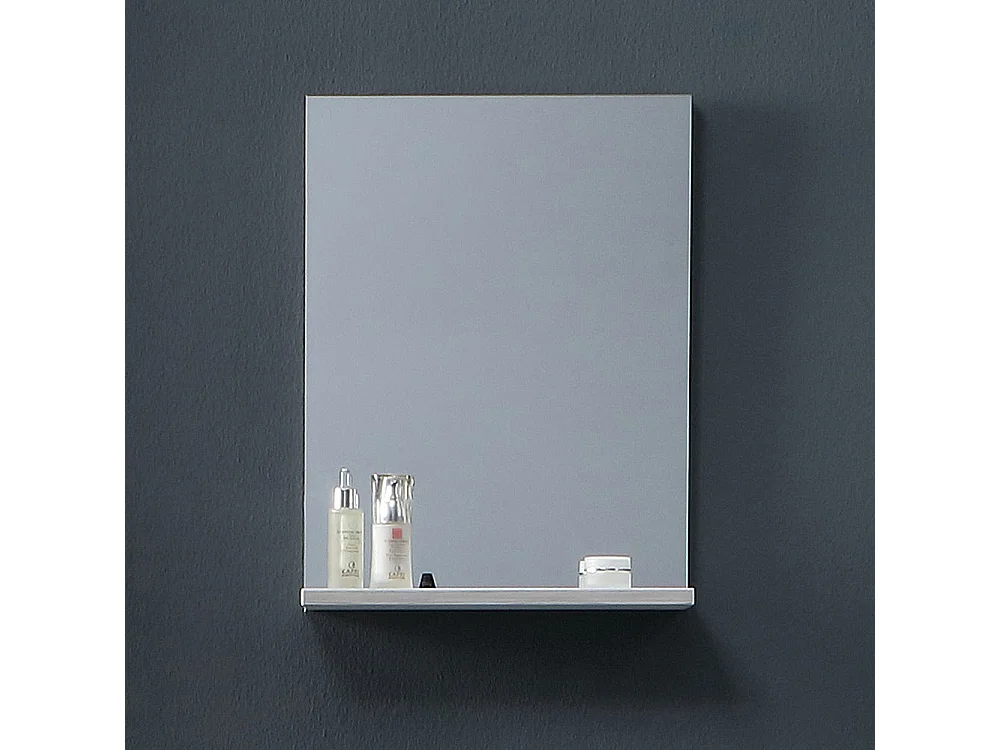 Meuble Salle De Bains Gain De Place 42 X 106,50 Cm En Chene Blanchi