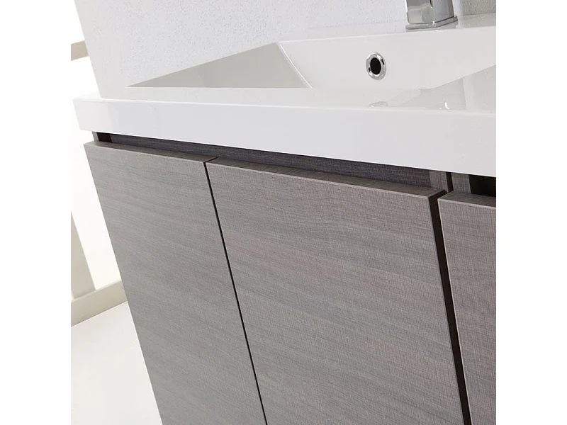 Mobilier De Salle De Bains De 90 Cm Gauche Avec 3 Portes | Manhattan