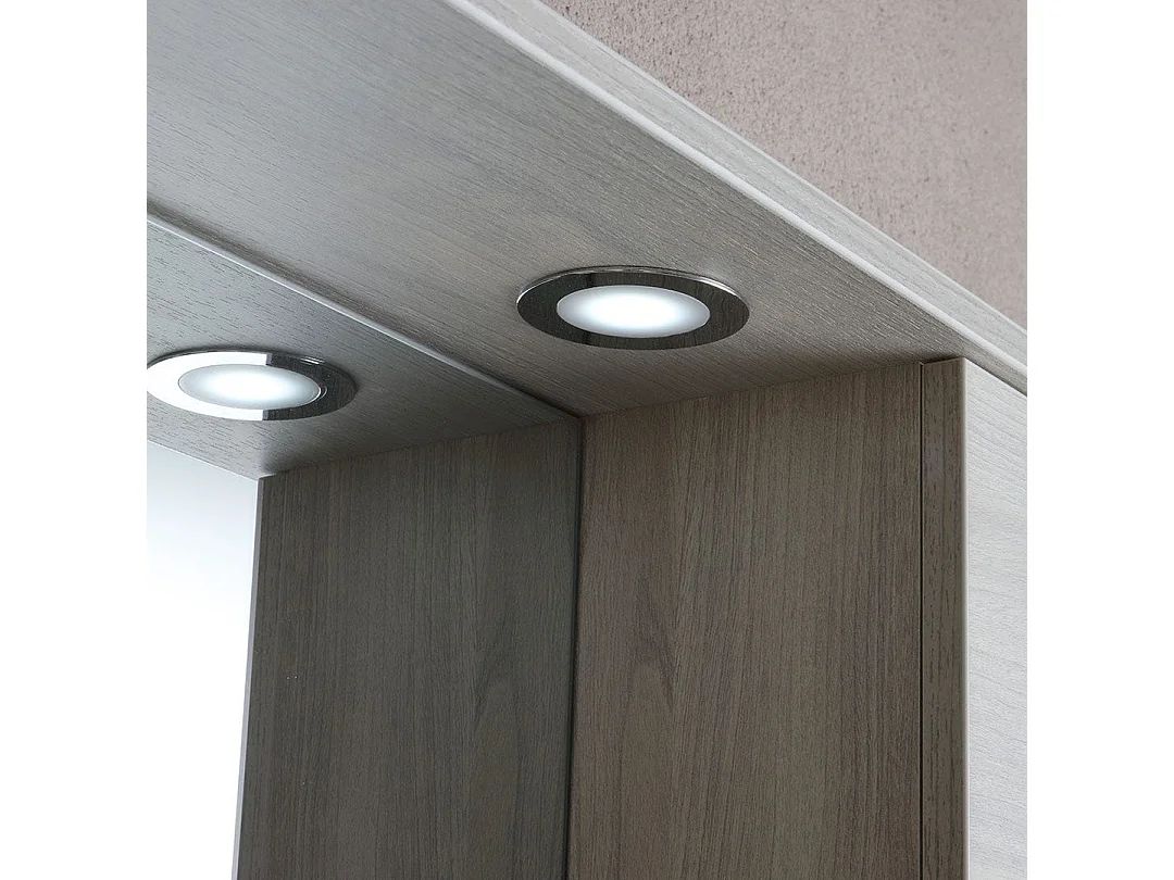 Meuble De Salle De Bains Au Sol 75Cm Effet Bois Gris | Rimini